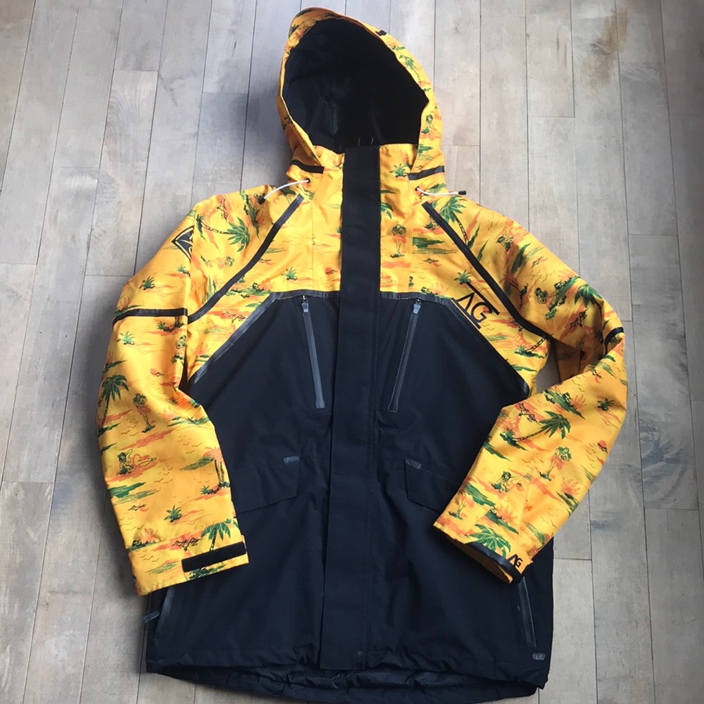 Analog goretex rare unique Hawaiian jacket- Large